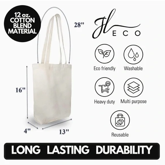 Embroidered Canvas Tote Bag for Teachers - Picture 4 of 4